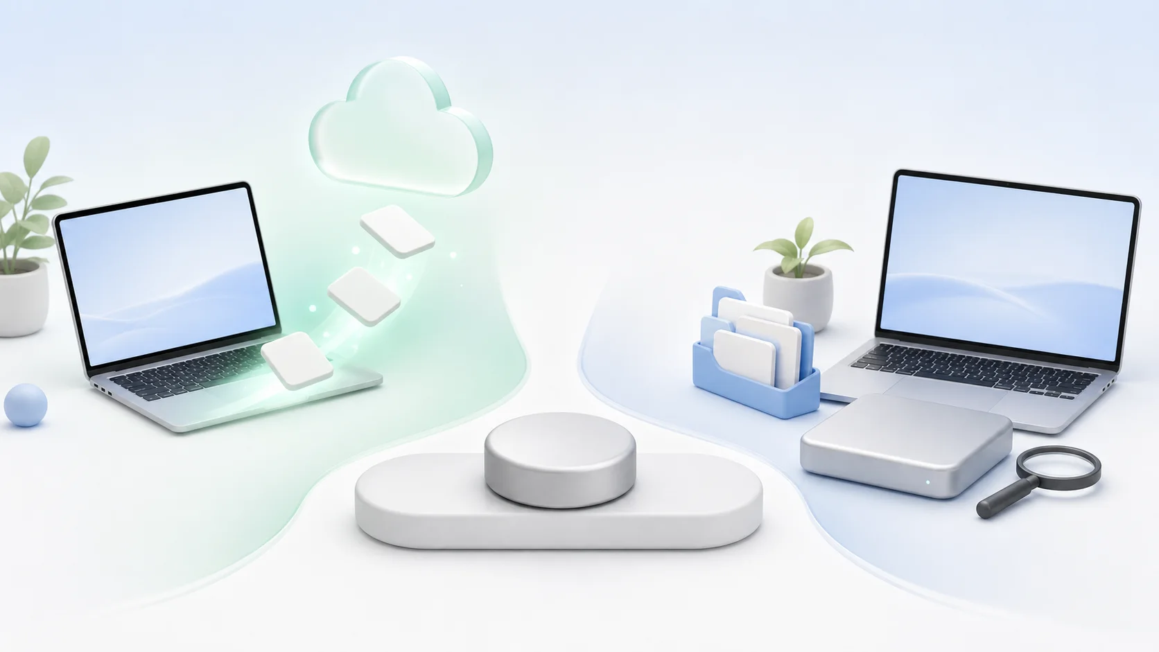 容量が小さくネットが安定した人には向き、iCloudの空きが少なくオフライン作業が多い人は慎重に、という分かれ目のイメージ